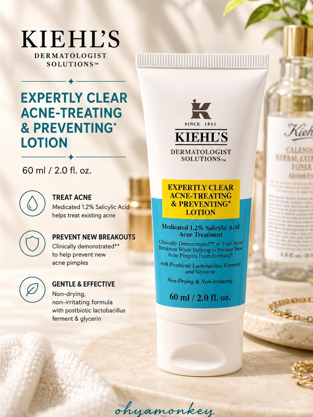 Kiehl's Expertly Clear Acne-Treating & Preventing Lotion $39